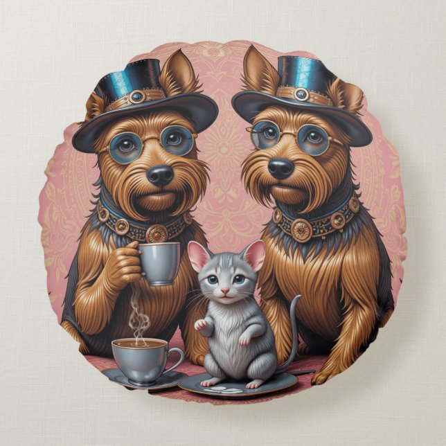 Cojín Redondo Moda Canine Companions Cotton Grado A (Anverso)