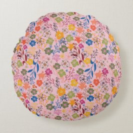 Cojín Redondo Modern Batik Rose Shadow