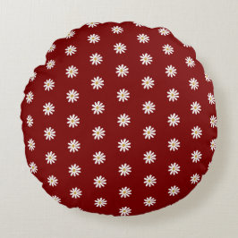 Cojín Redondo Modern Blooming Floral Round Home Pillow