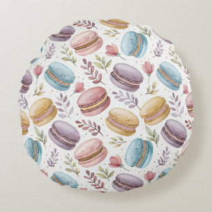 Cojín Redondo Modern Fun Sweet Macaroons