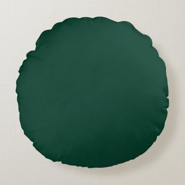 Cojín Redondo Modern  Green, Solid ,Throw Pillow (Anverso)