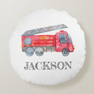Cojín Redondo Moderna fiesta personalizada de cumpleaños de Fire