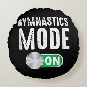 Cojín Redondo Modo De Gimnasia En El Atleta Gymnast De Guay