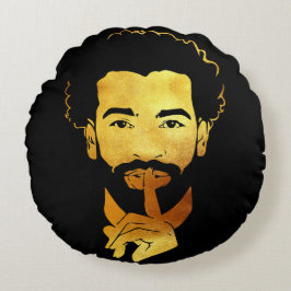 Cojín Redondo Mohamed Salah, el Rey Egipcio del Fútbol