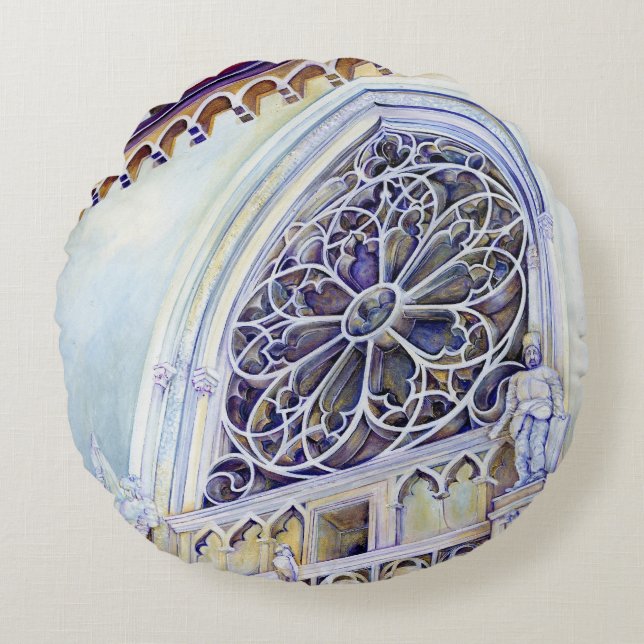 Cojín Redondo Momento en Budapest (Anverso)