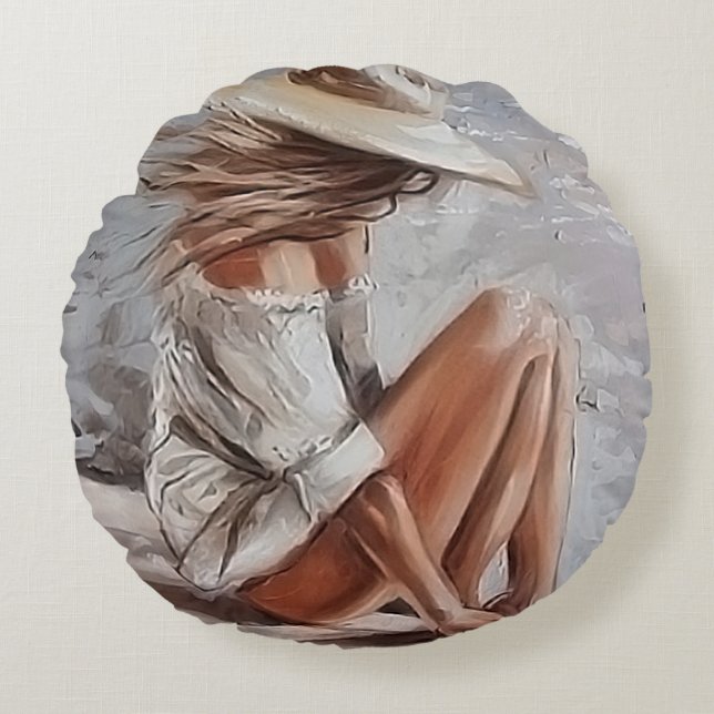 Cojín Redondo Momentos con uno mismo (Anverso)