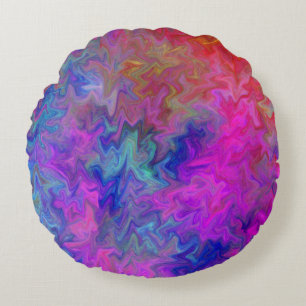 Cojín Redondo Momentos psicodélicos
