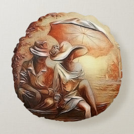 Cojín Redondo Momentos románticos