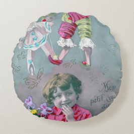 Cojín Redondo Mon petite coeur dans ce baiser