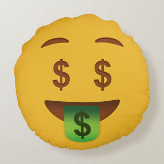 Cojín Redondo Moneda cara    EmojiAlmohada