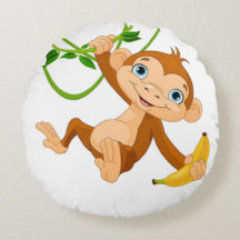 Mono lindo con banana