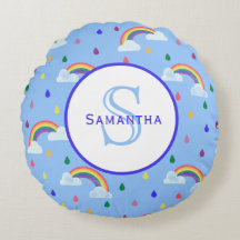 Monograma personalizado de tormenta de lluvia arco