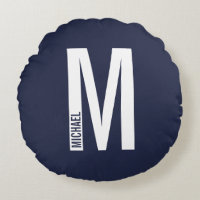 Monograma y nombre negrita personalizado moderno