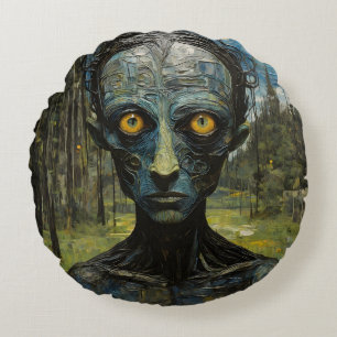 Cojín Redondo Monstruo en el bosque