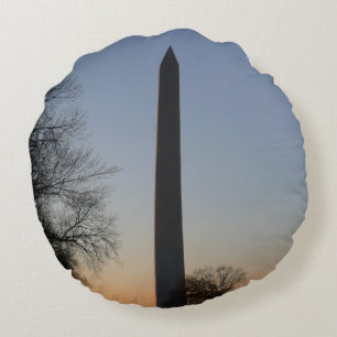 Cojín Redondo Monumento a Washington al atardecer en DC