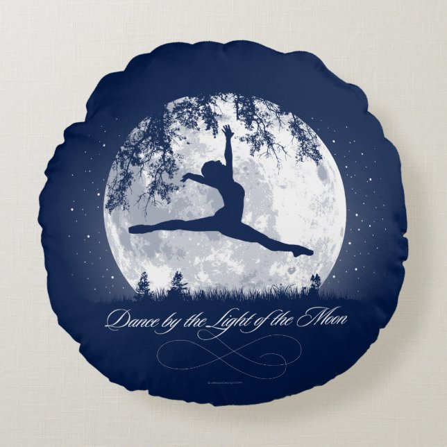 Cojín Redondo Moon Dance Round Pillow (Anverso)