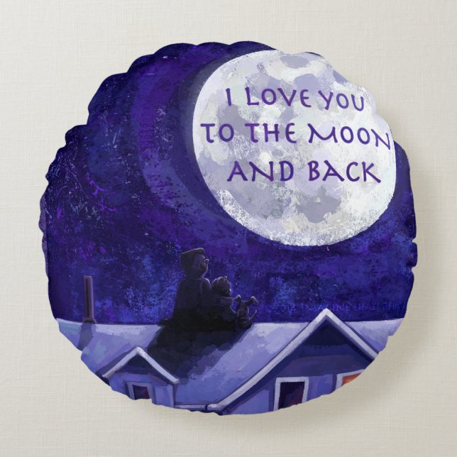 Cojín Redondo Moon Watch (Anverso)