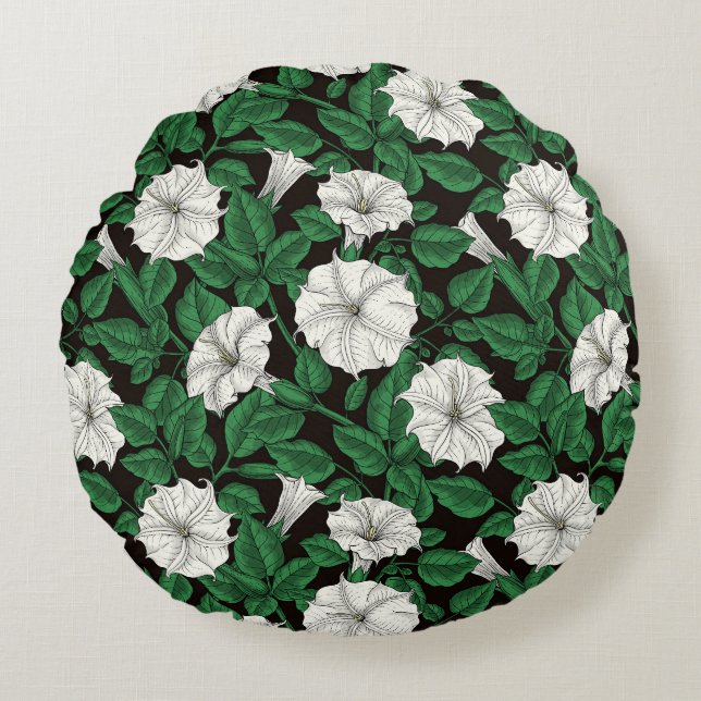 Cojín Redondo Moonflores 2 (Anverso)