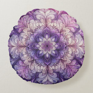 Cojín Redondo Morado decorativo