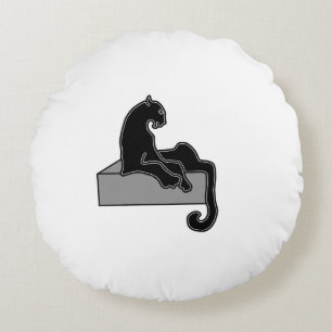 Cojín Redondo moreno negro