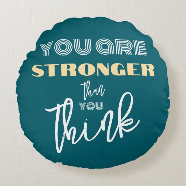 Cojín Redondo Motivador inspirador (Anverso)