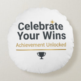 Cojín Redondo Motivational Success Gift