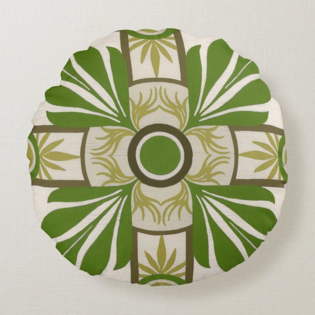 Cojín Redondo Moto de la palma no embellecida I (Anverso)