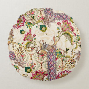 Cojín Redondo Mughal Floral Paisley
