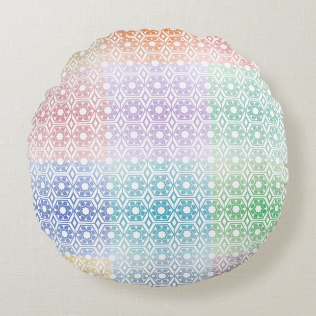 Cojín Redondo Multi-Colored Round Pillow (Anverso)