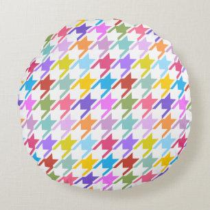 Cojín Redondo Multicolor inalámbrico + Gran patrón blanco