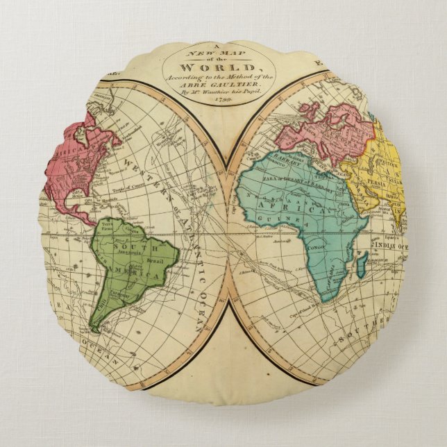Cojín Redondo Mundo 3 (Anverso)