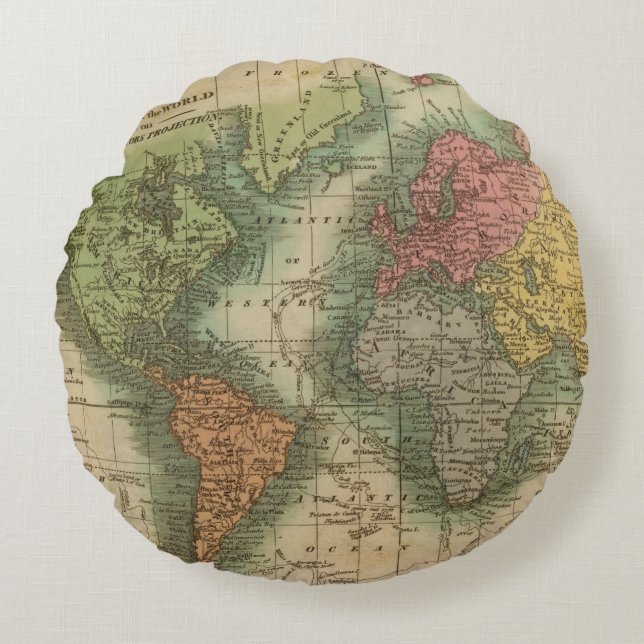 Cojín Redondo Mundo 4 (Anverso)