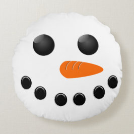 Cojín Redondo Muñeco de nieve