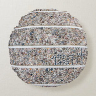 Cojín Redondo Muro de guijarros de hormigón