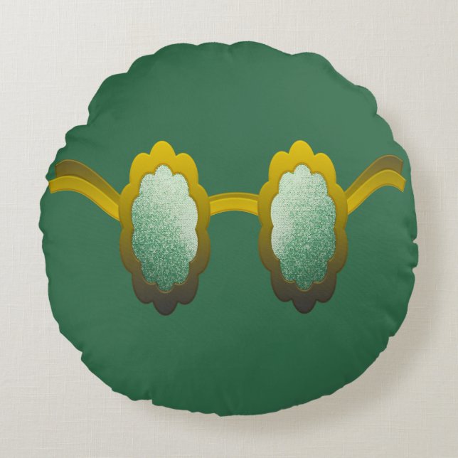 Cojín Redondo My Polarized Glasses are Ready (Anverso)