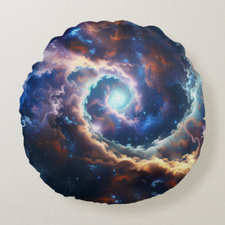 Cojín Redondo Mystical Whirlpool en los Starry Skies