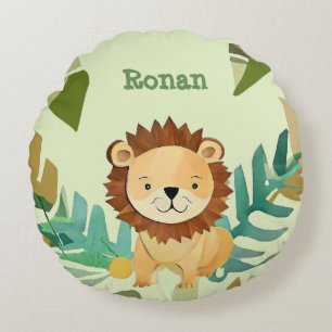 Cojín Redondo Nacimiento del León del Principito de la Pequeña J