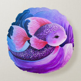Cojín Redondo Nado de peces