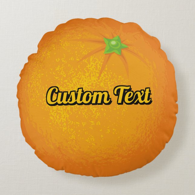 Cojín Redondo Naranja (Anverso)