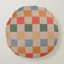 Naranja azul beige Brown Checkered Gingham Pattern
