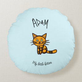 Cojín Redondo Naranja gato