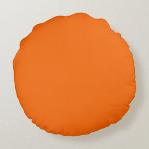 Cojín Redondo Naranja sólido