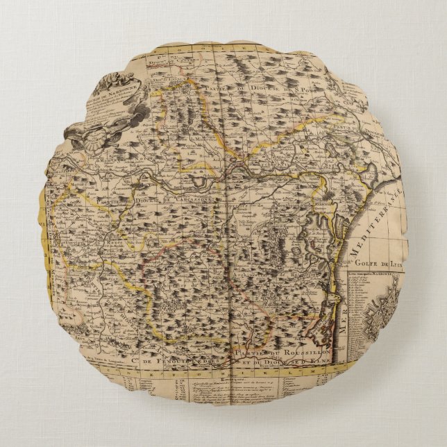 Cojín Redondo Narbona Francia (Anverso)