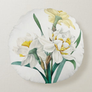 Cojín Redondo Narciso doble, Pierre-Joseph Redouté, 1827