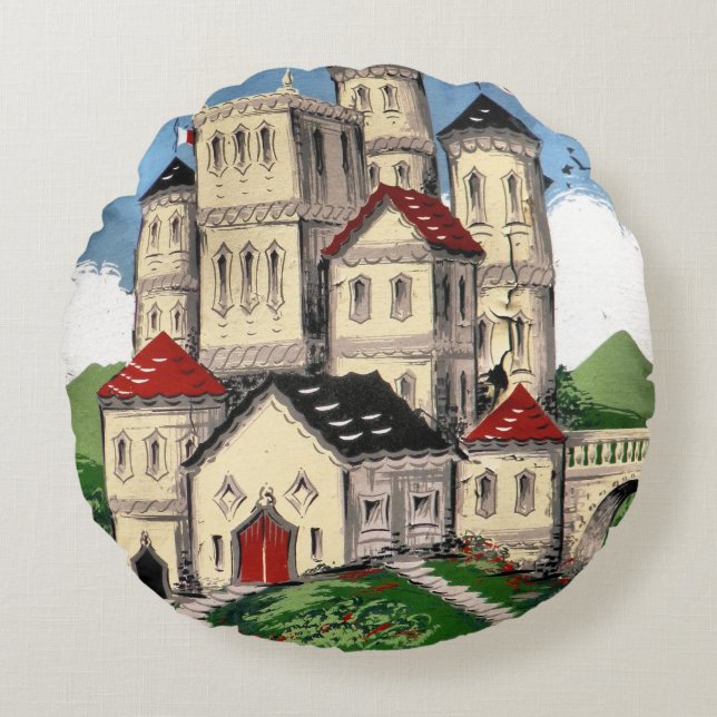 COJÍN REDONDO NARROWBOATS (Anverso)