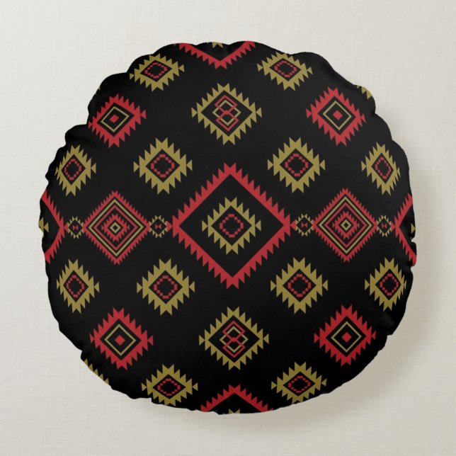 Cojín Redondo Native Zone Round Pillow (Anverso)