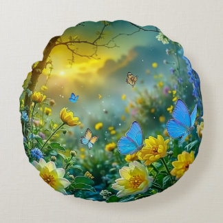 Cojín Redondo naturaleza