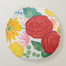 Naturaleza acuarela Rojo Rosa Amarillo Marítimo Fl