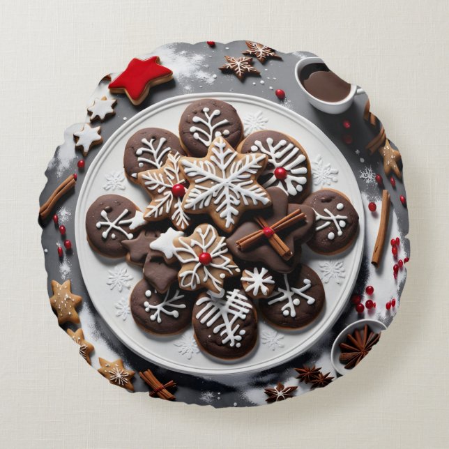 Cojín Redondo Navidad 1 - 001 (Anverso)