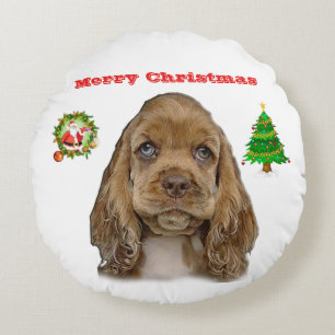 Cojín Redondo Navidades Animales